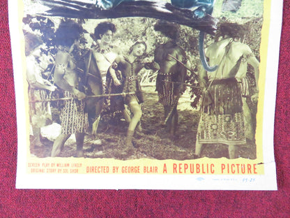 DAUGHTER OF THE JUNGLE US INSERT (14"x 36") POSTER LOIS HALL JAMES CARDWELL 1949 Rendezvous Cinema Movie posters