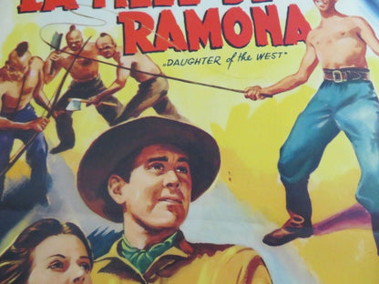 DAUGHTER OF THE WEST/ LA FILLE DE RAMONA BELGIUM POSTER MARTHA VICKERS 1949 - Rendezvous Cinema