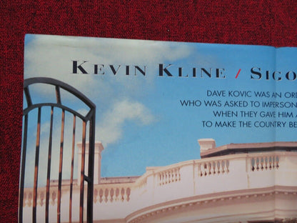 DAVE FOLDED US ONE SHEET POSTER KEVIN KLINE SIGOURNEY WEAVER 1993 Movie posters