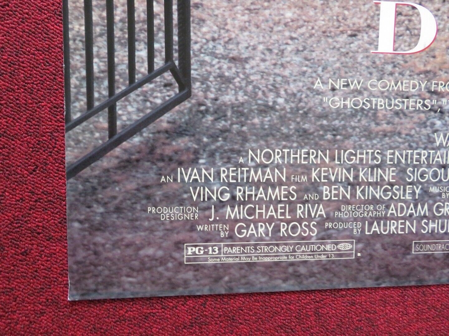 DAVE FOLDED US ONE SHEET POSTER KEVIN KLINE SIGOURNEY WEAVER 1993 Movie posters