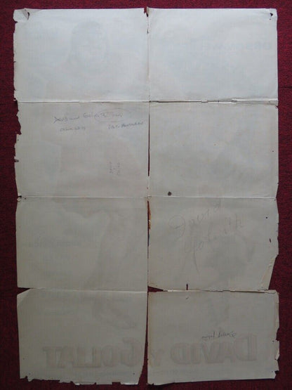 DAVID AND GOLIATH SPANISH ROLLED POSTER ORSON WELLES IVICA PAJER 1960 Movie posters