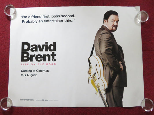 DAVID BRENT: LIFE ON THE ROAD UK QUAD ROLLED POSTER RICKY GERVAIS ROB JARVIS '16 Rendezvous Cinema Movie posters