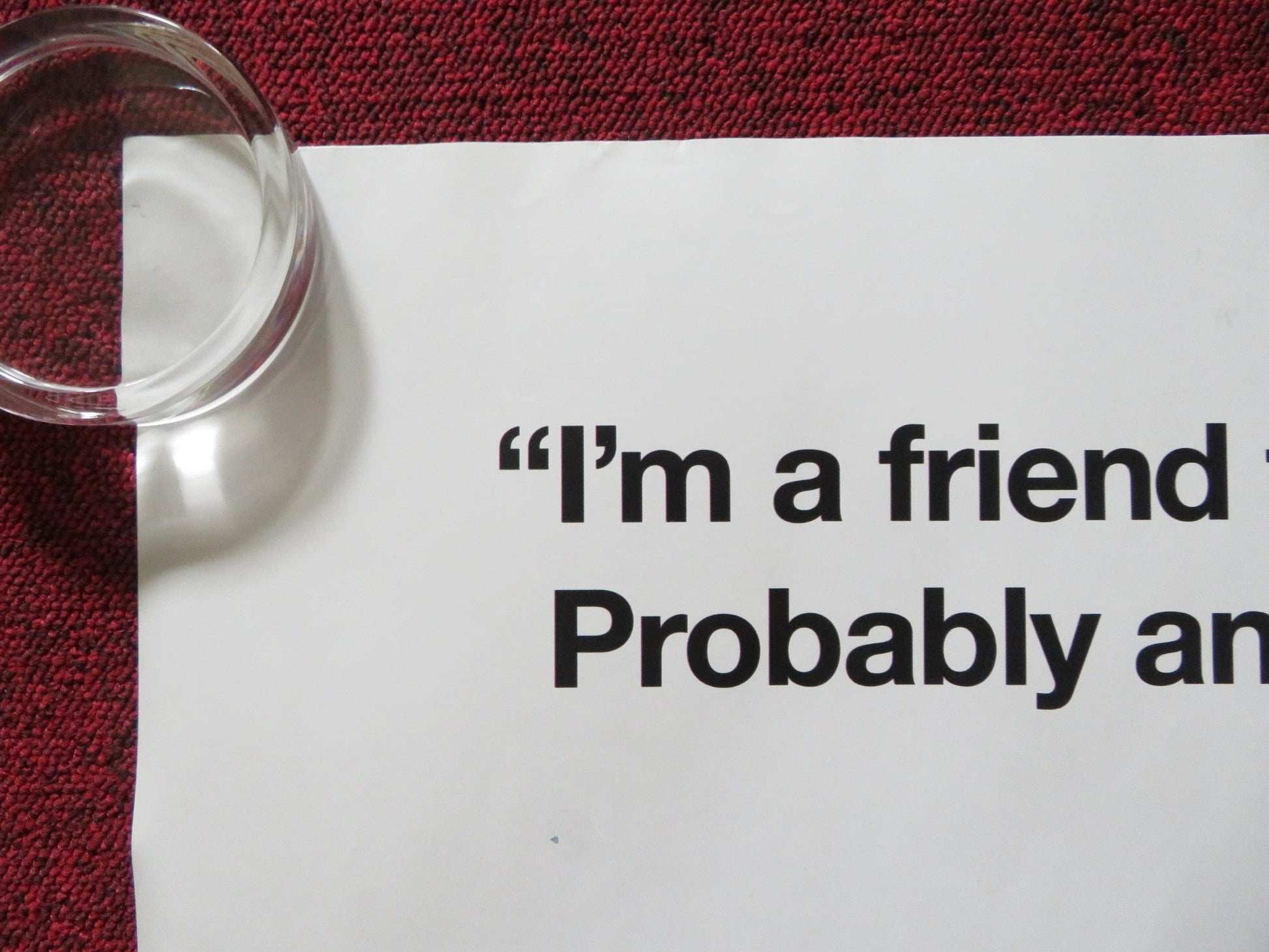 DAVID BRENT: LIFE ON THE ROAD UK QUAD ROLLED POSTER RICKY GERVAIS ROB JARVIS '16 Rendezvous Cinema Movie posters