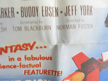 DAVY CROCKETT AND THE RIVER PIRATES FOLDED US ONE SHEET POSTER DISNEY 1956 Rendezvous Cinema Movie posters