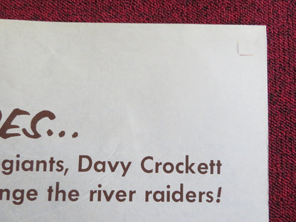 DAVY CROCKETT AND THE RIVER PIRATES FOLDED US ONE SHEET POSTER DISNEY 1956 Rendezvous Cinema Movie posters