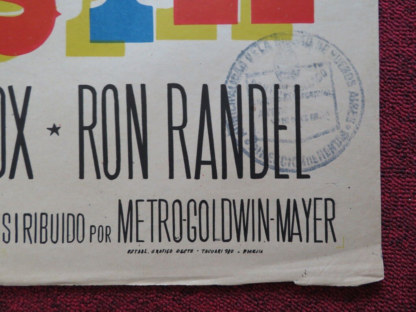 DAVY FOLDED ARGENTINA POSTER HARRY SECOMBE RON RANDELL 1958 - Rendezvous Cinema