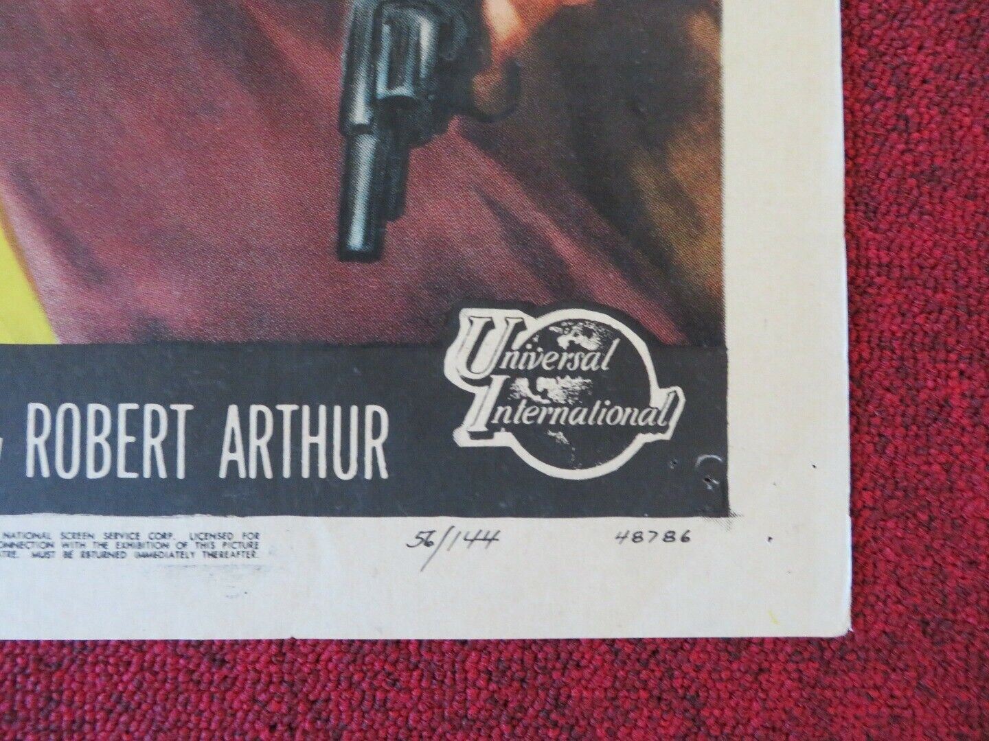 DAY OF FURY FOLDED US ONE SHEET POSTER DALE ROBERTSON MARA CORDAY 1956 Movie posters