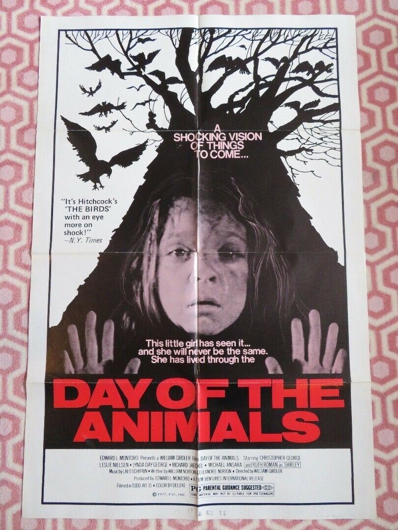 DAY OF THE ANIMALS US ONE SHEET POSTER LESLIE NIELSEN CHRISTOPHER GEORGE 1977 Movie posters