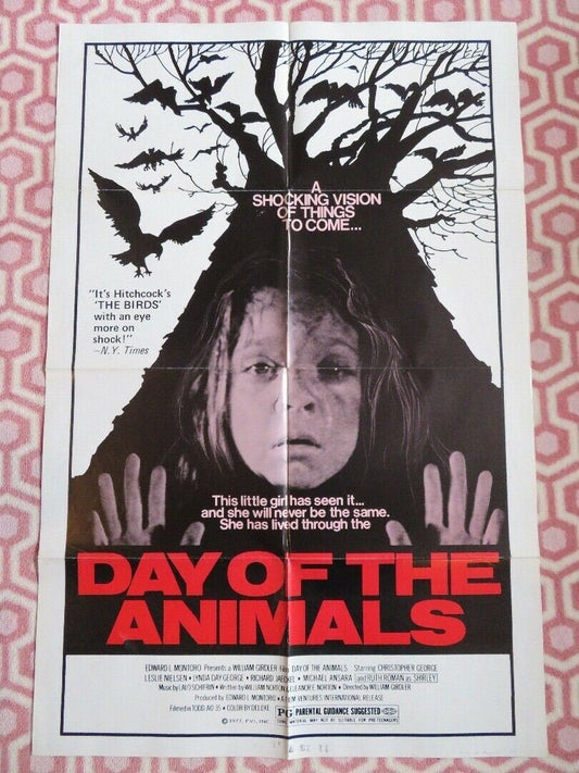 DAY OF THE ANIMALS US ONE SHEET POSTER LESLIE NIELSEN CHRISTOPHER GEORGE 1977 Movie posters