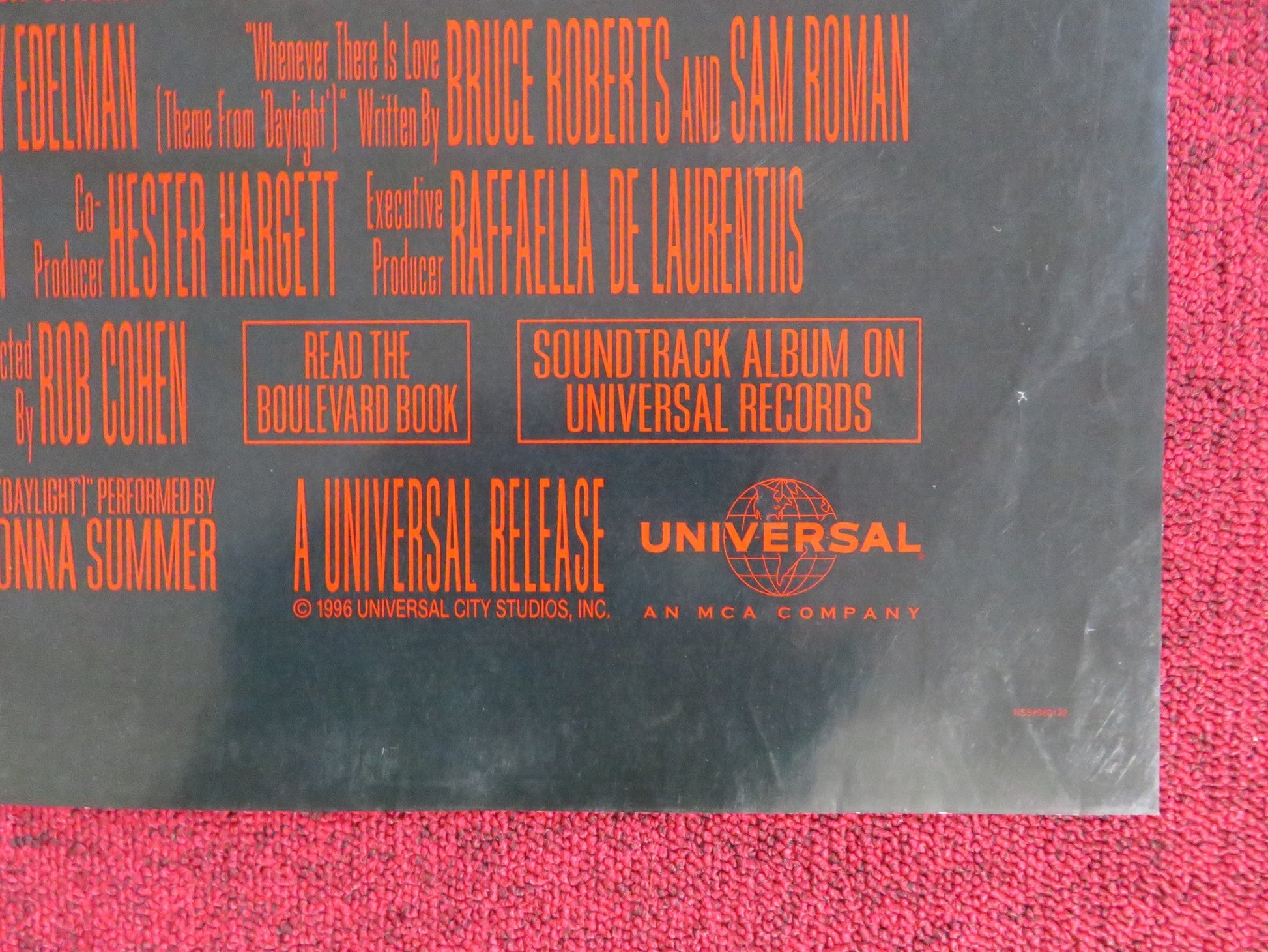 DAYLIGHT FOLDED US ONE SHEET POSTER SYLVESTER STALLONE VIGGO MORTENSEN 1996 Rendezvous Cinema Movie posters