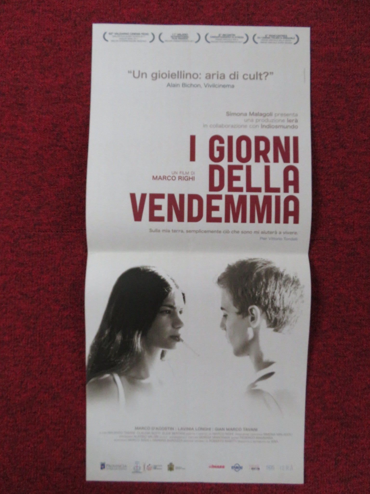 DAYS OF HARVEST ITALIAN LOCANDINA POSTER LAVINIA LONGHI MARCO D'AGOSTIN 2010 Rendezvous Cinema Movie posters