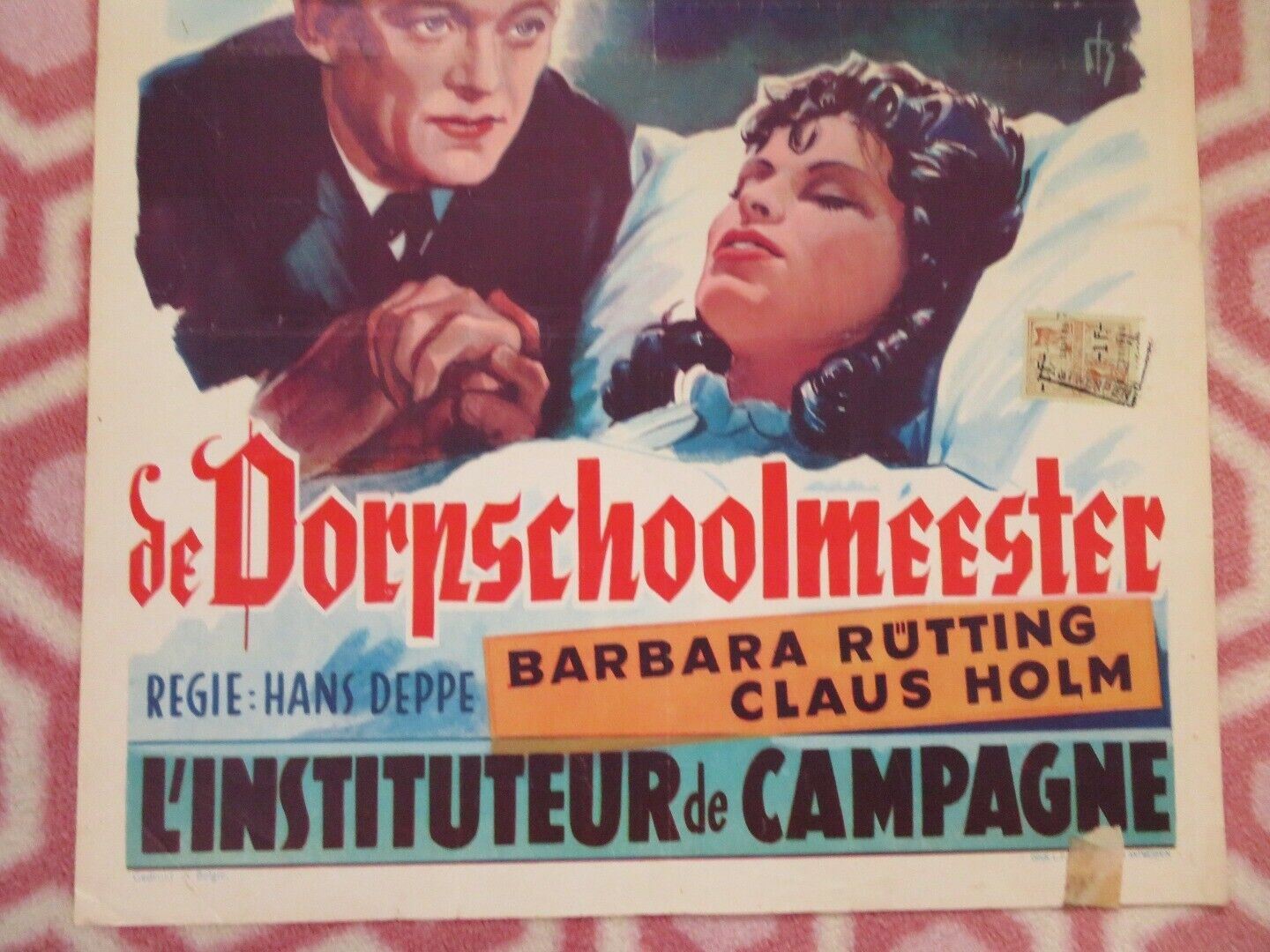 DE DORPSSCHOOLMEESTER/ ETERNAL LOVE BELGIUM (21.5"x14") POSTER BARBARA RUTTING Movie posters