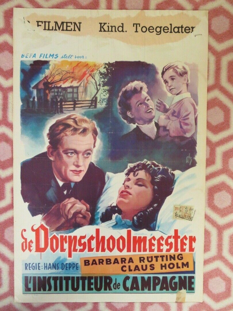 DE DORPSSCHOOLMEESTER/ ETERNAL LOVE BELGIUM (21.5"x14") POSTER BARBARA RUTTING Movie posters