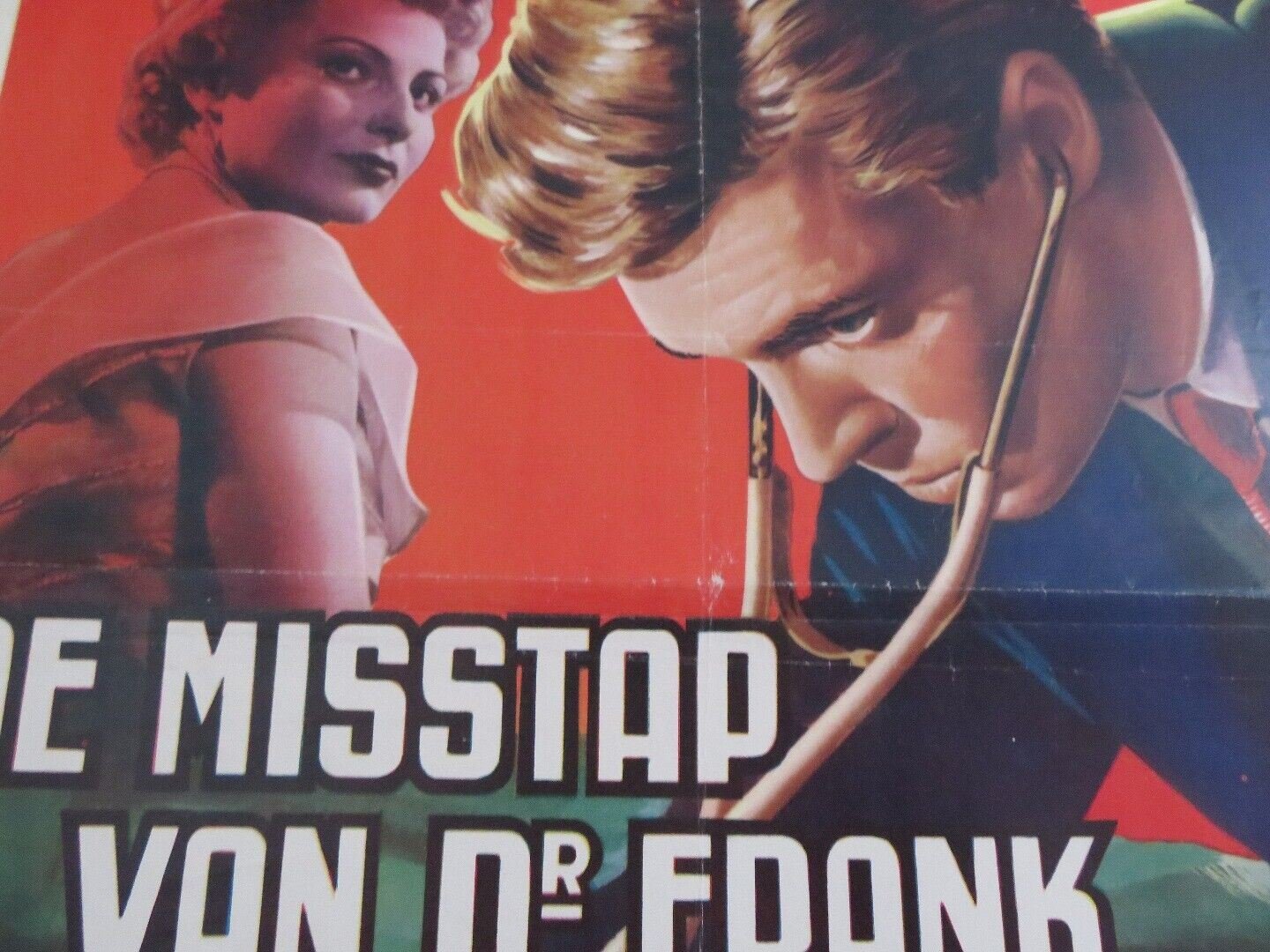 DE MISSTAP VAN DR FRANK/ SON OF ST.MORITZ BELGIUM (21.5"x 14") POSTER 1954 - Rendezvous Cinema