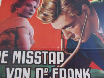 DE MISSTAP VAN DR FRANK/ SON OF ST.MORITZ BELGIUM (21.5"x 14") POSTER 1954 - Rendezvous Cinema