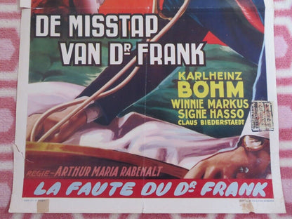 DE MISSTAP VAN DR FRANK/ SON OF ST.MORITZ BELGIUM (21.5"x 14") POSTER 1954 - Rendezvous Cinema