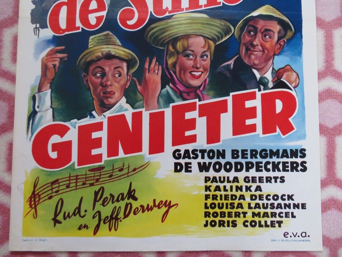 DE STILLE GENIETER BELGIUM (21"x14") POSTER GASTON BERGMANS 1961 Movie posters