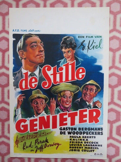 DE STILLE GENIETER BELGIUM (21"x14") POSTER GASTON BERGMANS 1961 Movie posters
