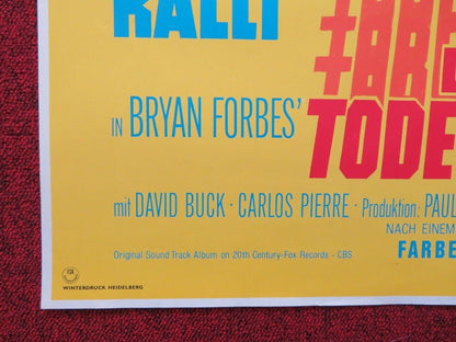 DE TODASFALLE/ Deadfall GERMAN A1 ROLLED POSTER MICHAEL CAINE 1968 Movie posters