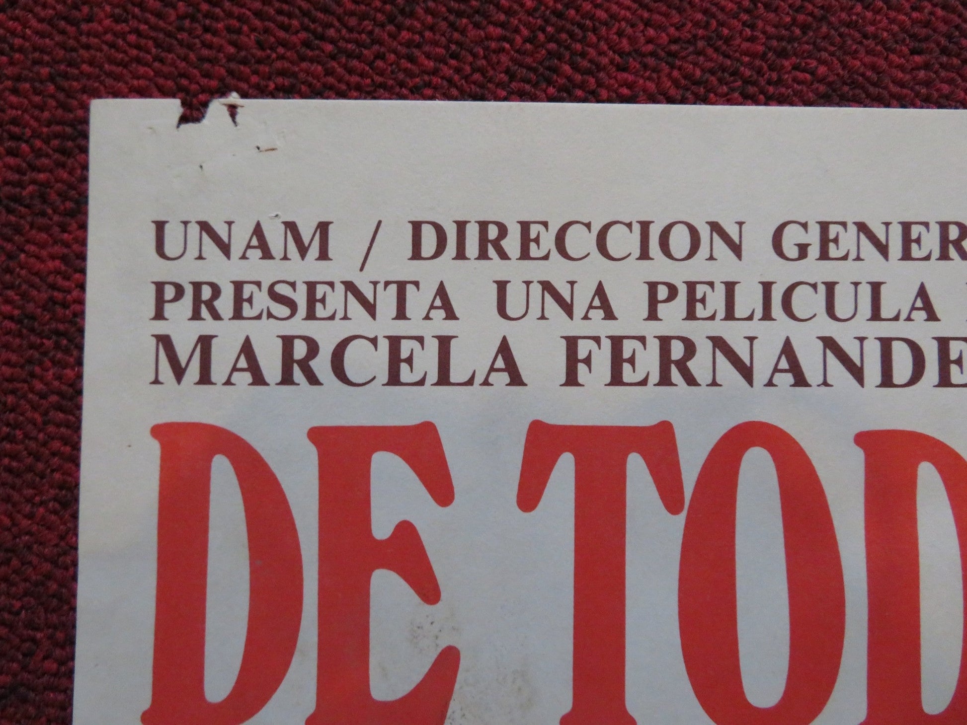 DE TODOS MODOS JUAN TE LLAMAS / THE GENERALS DAUGHTER ARGENTINIAN POSTER 1976 Rendezvous Cinema Movie posters