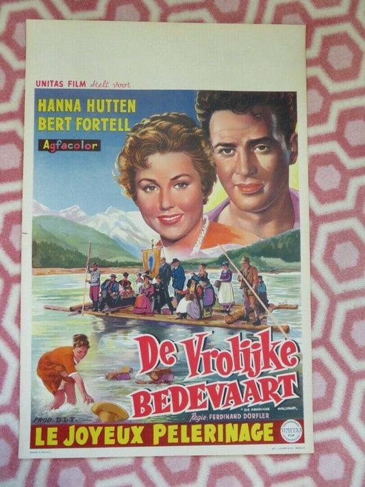 DE VROLIJKE BEDEVAART/ Die fröhliche Wallfahrt BELGIUM (21"x14") POSTER 1956 Movie posters