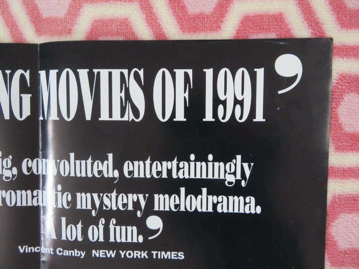 DEAD AGAIN BRITISH QUAD (30"x40") POSTER KENNETH BRANAGH ANDY GARCIA 1991 Movie posters