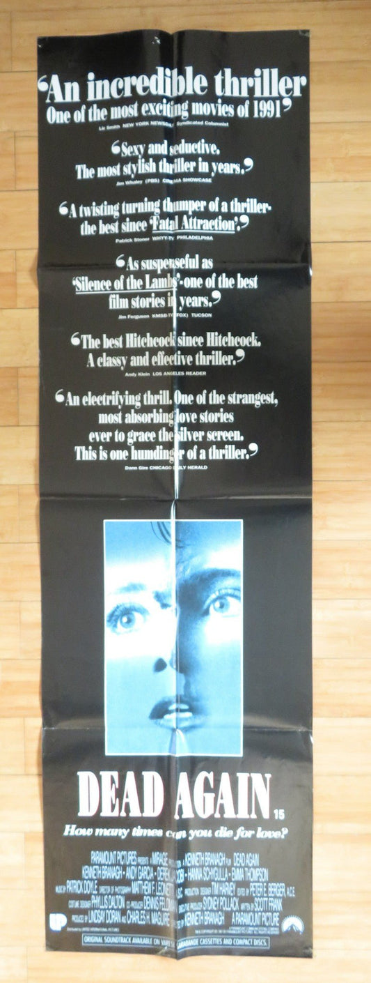 DEAD AGAIN DOOR PANEL POSTER KENNETH BRANAGH 1991 Rendezvous Cinema Movie posters
