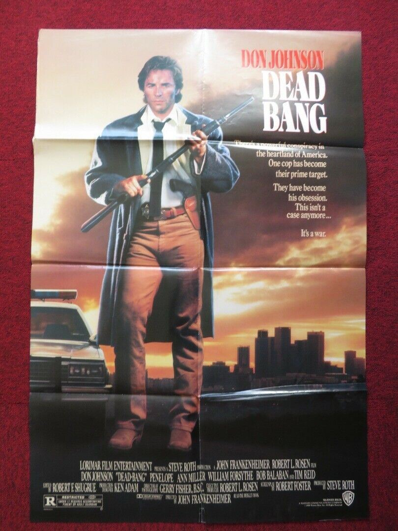 DEAD BANG FOLDED US ONE SHEET POSTER DON JOHNSON PENELOPE ANN MILLER 1989 - Rendezvous Cinema