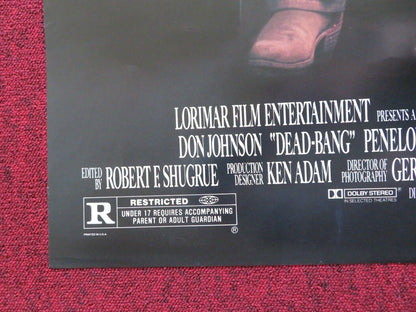DEAD BANG FOLDED US ONE SHEET POSTER DON JOHNSON PENELOPE ANN MILLER 1989 - Rendezvous Cinema