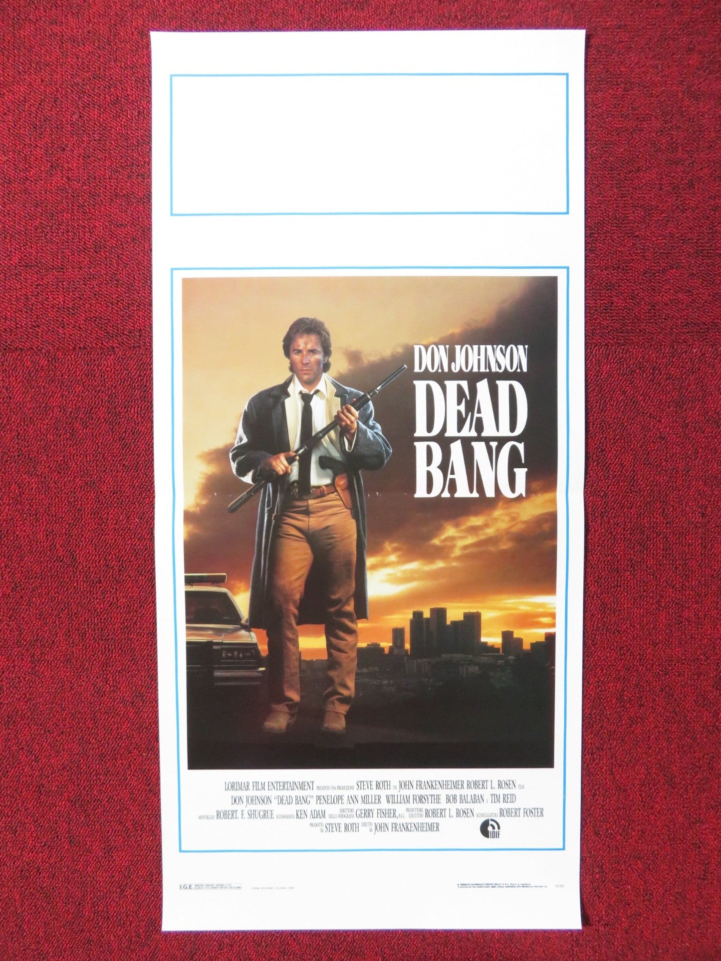 DEAD BANG ITALIAN LOCANDINA POSTER DON JOHNSON PENELOPE ANN MILLER 1989 Rendezvous Cinema Movie posters