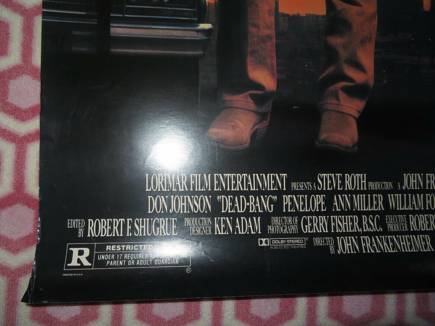 DEAD BANG US ONE SHEET ROLLED POSTER DON JOHNSON 1989 - Rendezvous Cinema
