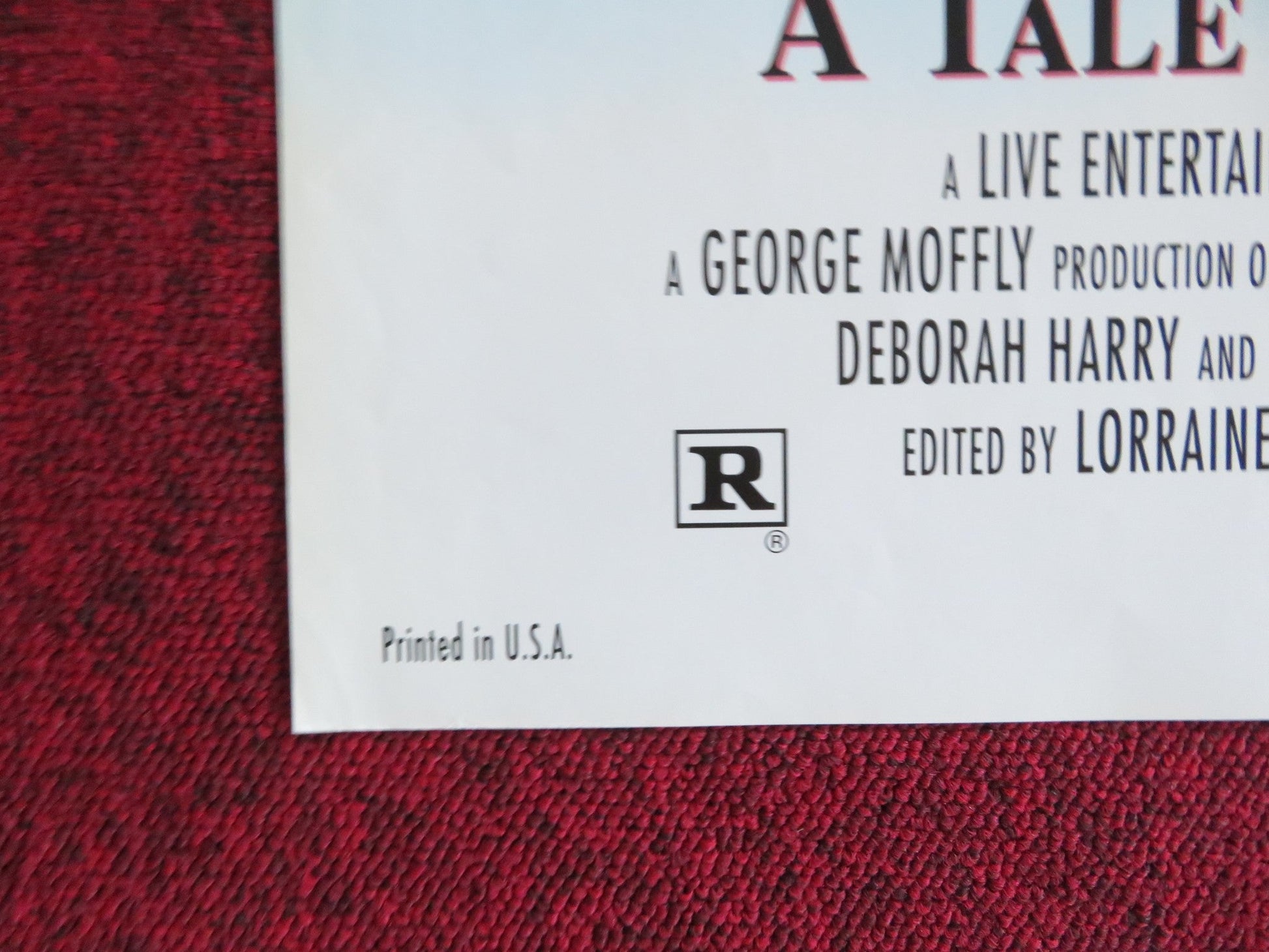 DEAD BEAT FOLDED US ONE SHEET POSTER BRUCE RAMSAY NATASHA GREGSON WAGNER 1994 Rendezvous Cinema Movie posters