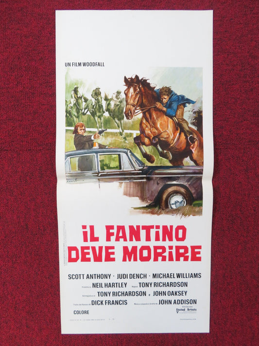 DEAD CERT ITALIAN LOCANDINA POSTER SCOTT ANTHONY JUDI DENCH 1974 Rendezvous Cinema Movie posters