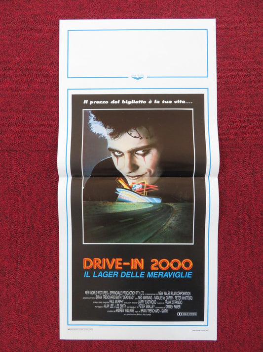 DEAD END DRIVE - IN ITALIAN LOCANDINA POSTER NED MANNING NATALIE MCCURRY 1987 Rendezvous Cinema Movie posters