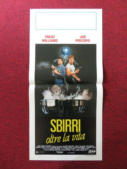 DEAD HEAT ITALIAN LOCANDINA (27.5"x13") POSTER TREAT WILLIAMS JOE PISCOPO 1989 Movie posters