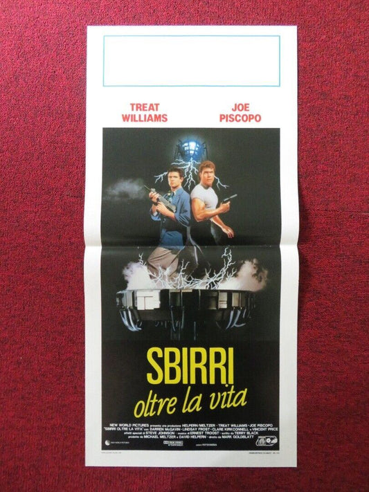 DEAD HEAT ITALIAN LOCANDINA (27.5"x13") POSTER TREAT WILLIAMS JOE PISCOPO 1989 Movie posters