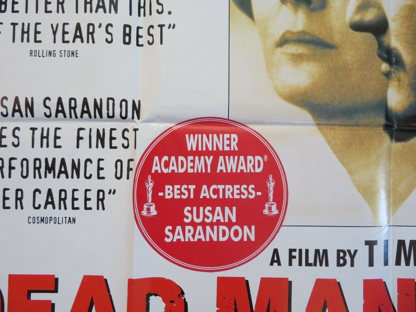 DEAD MAN WALKING UK ORIGINAL QUAD POSTER SEAN PENN SUSAN SARANDON TIM ROBBINS - Rendezvous Cinema