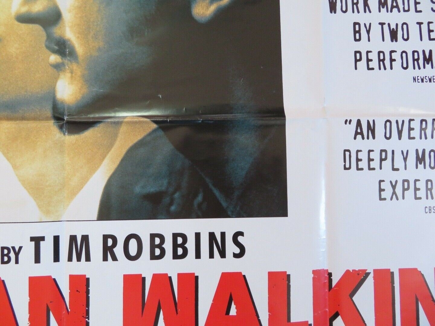 DEAD MAN WALKING UK ORIGINAL QUAD POSTER SEAN PENN SUSAN SARANDON TIM ROBBINS - Rendezvous Cinema