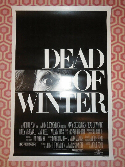 DEAD OF WINTER US ONE SHEET ROLLED POSTER MARY STEENBURGEN 1987 - Rendezvous Cinema