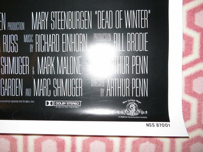 DEAD OF WINTER US ONE SHEET ROLLED POSTER MARY STEENBURGEN 1987 - Rendezvous Cinema