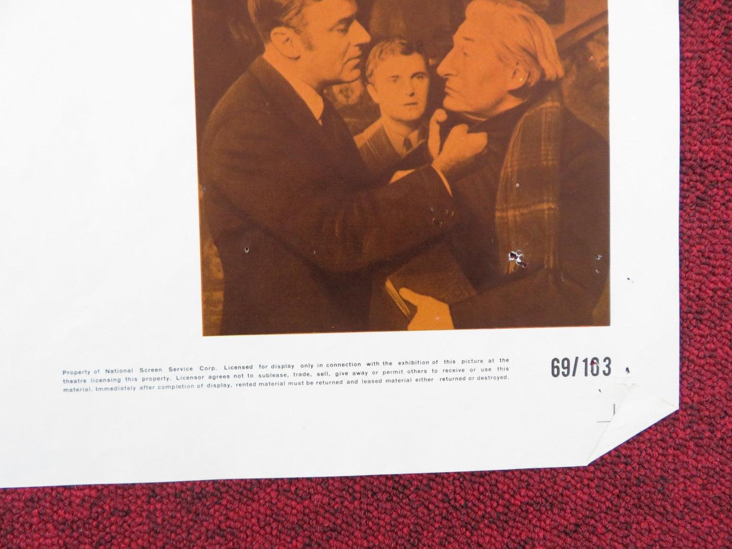 DEAD RUN FOLDED US ONE SHEET POSTER PETER LAWFORD IRA VON FURSTENBERG 1969 Rendezvous Cinema Movie posters