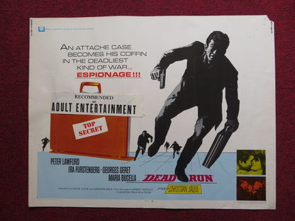 DEAD RUN US HALF SHEET (22"x 28") POSTER PETER LAWFORD GEROGES GERET 1969 Rendezvous Cinema Movie posters