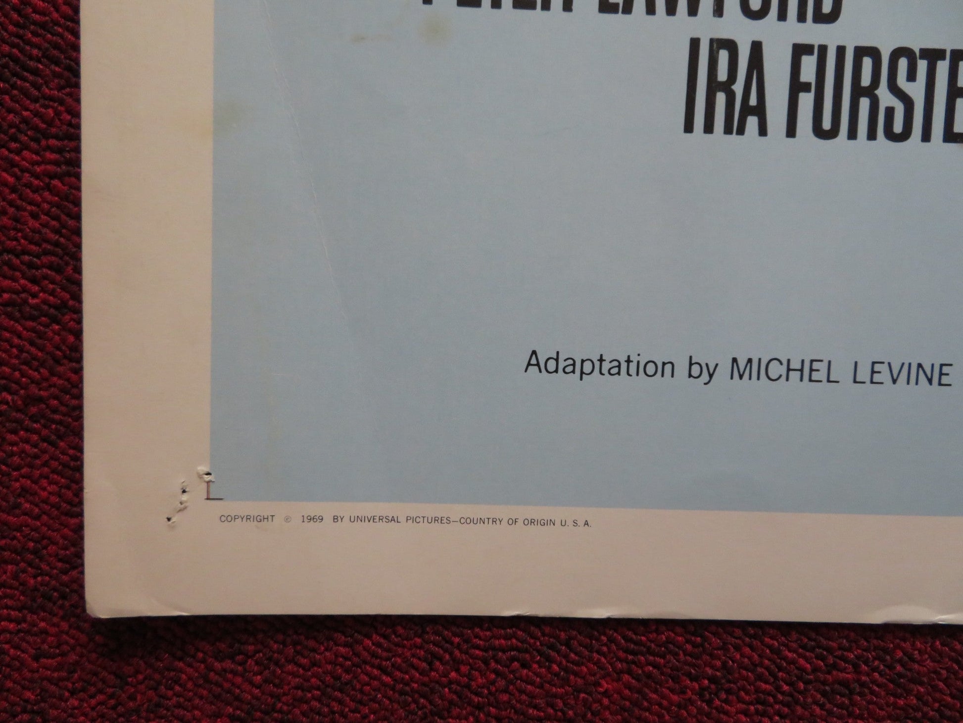 DEAD RUN US HALF SHEET (22"x 28") POSTER PETER LAWFORD GEROGES GERET 1969 Rendezvous Cinema Movie posters