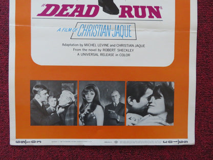 DEAD RUN US INSERT (14"x 36") POSTER PETER LAWFORD IRA FURSTENBERG 1969 Rendezvous Cinema Movie posters