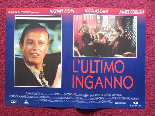 DEADFALL - A ITALIAN FOTOBUSTA POSTER NICOLAS CAGE JAMES COBURN 1993 Rendezvous Cinema Movie posters