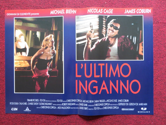 DEADFALL - C ITALIAN FOTOBUSTA POSTER NICOLAS CAGE JAMES COBURN 1993 Rendezvous Cinema Movie posters