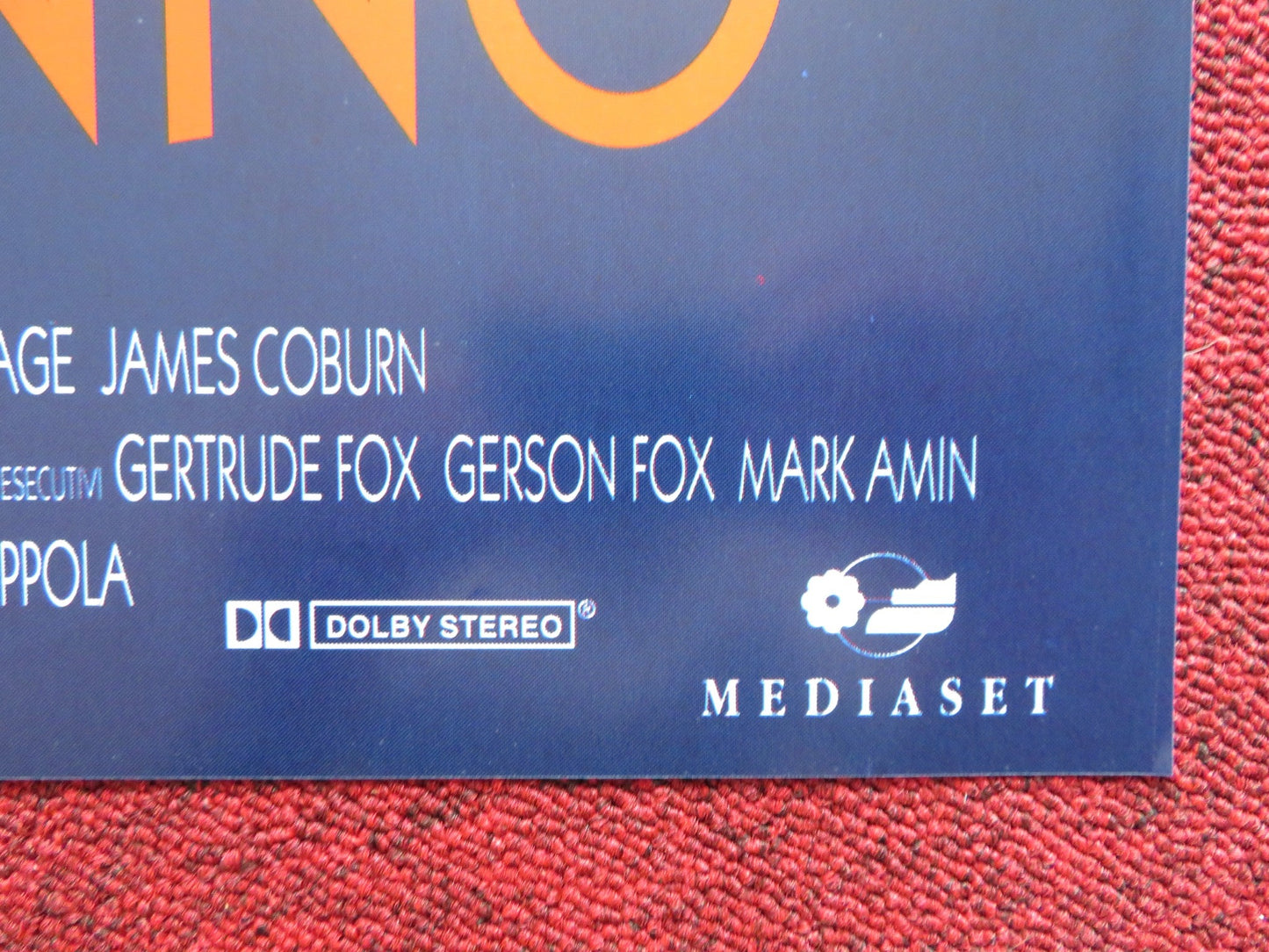 DEADFALL - E ITALIAN FOTOBUSTA POSTER NICOLAS CAGE JAMES COBURN 1993 Rendezvous Cinema Movie posters