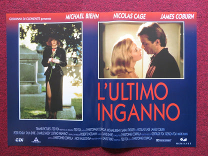 DEADFALL - E ITALIAN FOTOBUSTA POSTER NICOLAS CAGE JAMES COBURN 1993 Rendezvous Cinema Movie posters