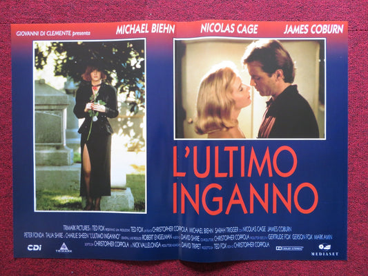 DEADFALL - E ITALIAN FOTOBUSTA POSTER NICOLAS CAGE JAMES COBURN 1993 Rendezvous Cinema Movie posters