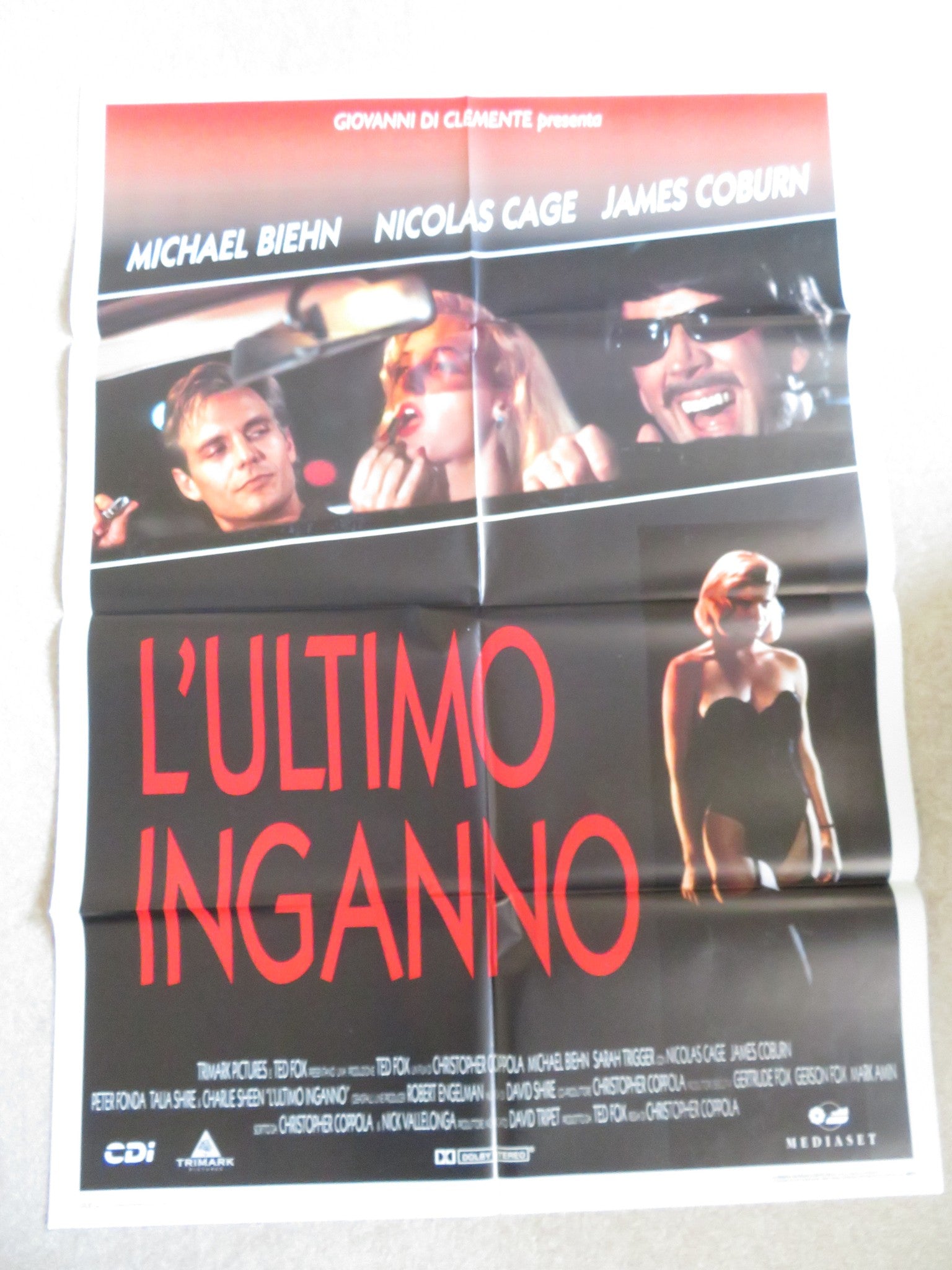 DEADFALL ITALIAN 2 FOGLIO POSTER JAMES COBURN NICOLAS CAGE 1993 Rendezvous Cinema Movie posters